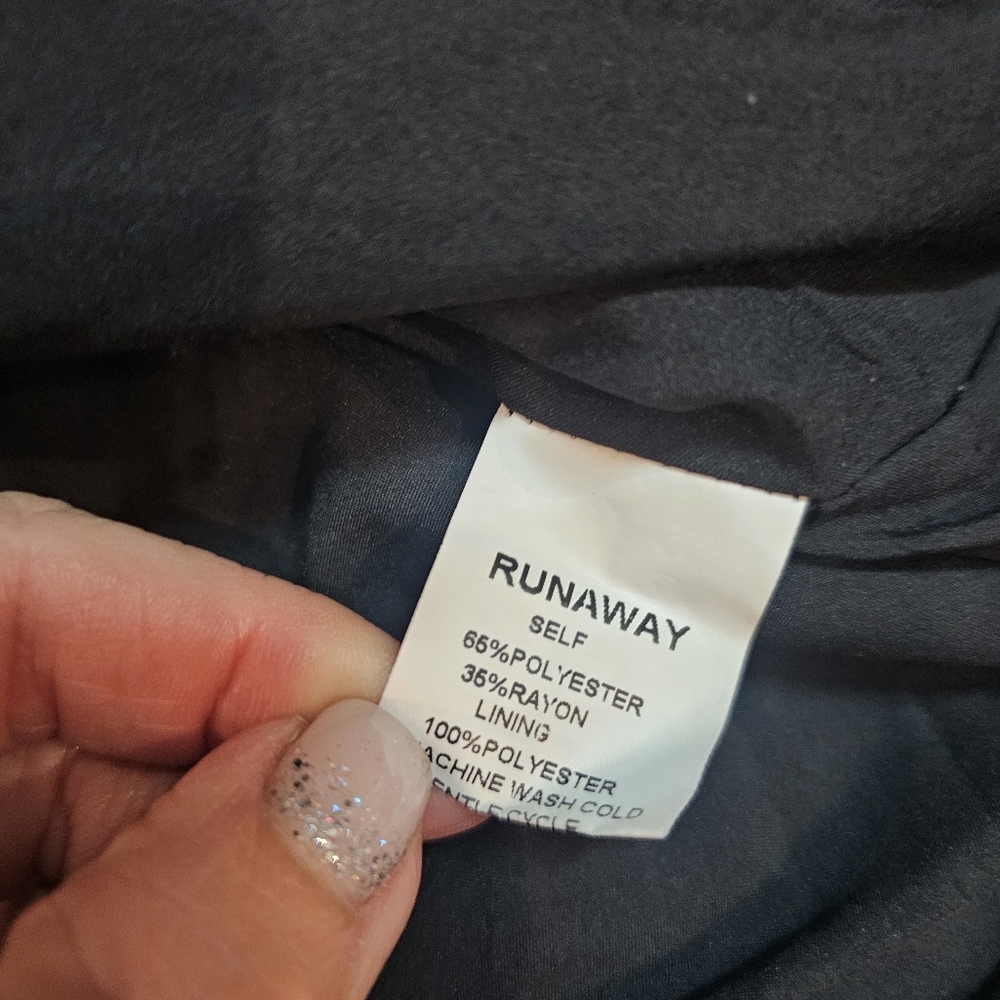 Runaway the Label XL Black Cut Out Blazer Mini Dress Long Sleeve AU 14 US 10 - Picture 7 of 16